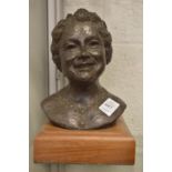 Jill Tweed, a bronze resin bust of Her Majesty Queen Elizabeth the Queen Mother, limited edition