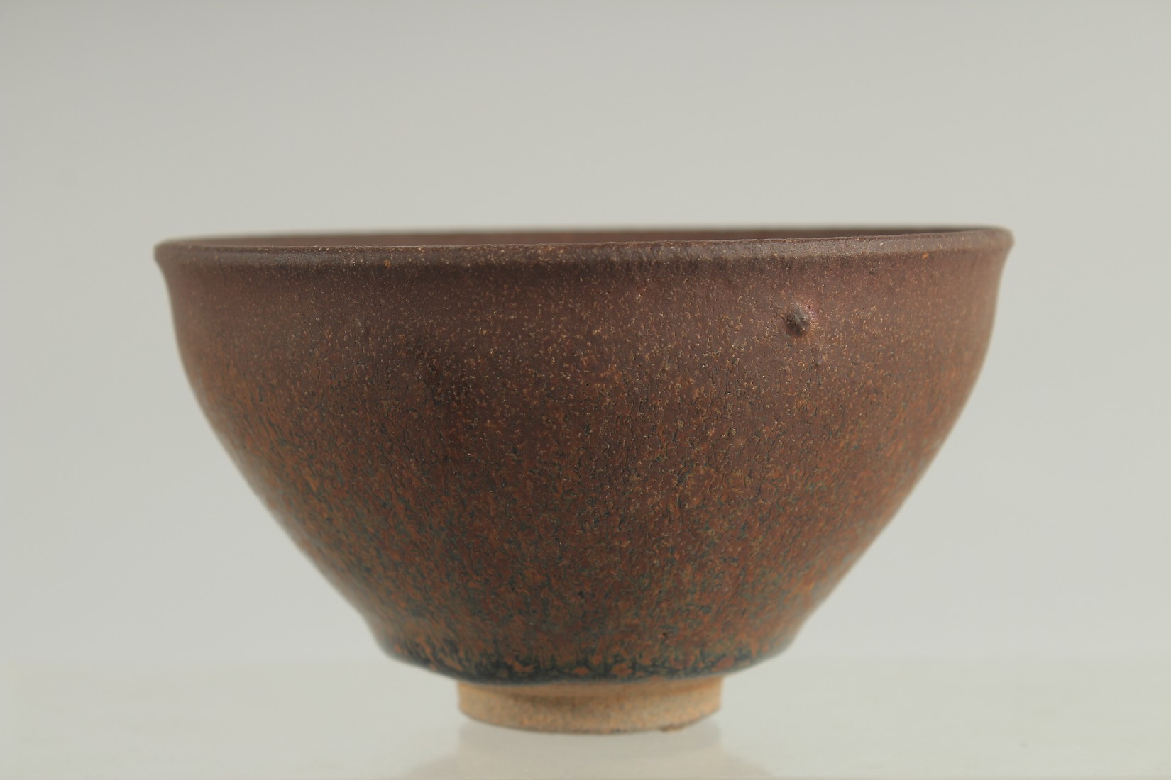 A CHINESE JIAN WARE BOWL, with hare's fur glaze, 12.5cm diameter.
