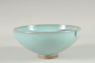 A CHINESE JUN WARE TYPE BOWL, 17.5cm diameter.