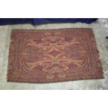A GOOD INDIAN TABLE CARPET. 96ins x 55ins