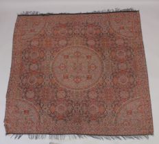 A FINE KASHMIRI SHAWL. 67ins x 65ins.