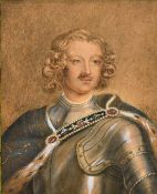 19th Century after the engraving, a head and shoulder portrait of Peter the Great in armour,