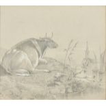 Manner of T.S. Cooper, Three drawings of cows, 4.75" x 6.5", (12x16.5cm), 4.25" x 5", (11x12.5cm),