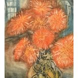 Richard Bawden (b. 1936), 'Chrysanthemums', etching, signed and inscribed and noted Artist's Proof