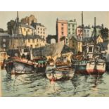 James Priddey (1916-1980), 'High Tide, Tenby', aquatint, signed and inscribed in pencil, plate