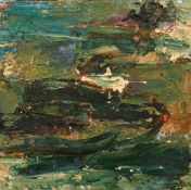 Howard Baer, 'Il Mare II', oil on canvas, signed and inscribed verso, 11" x 11", (28x28cm) (
