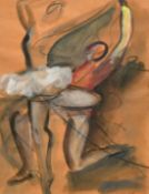 Jean Toth (1899-1972) Hungarian, a pair of watercolour studies of ballet dancers in motion, both