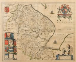 A map of Lincolnshire, sheet size 19.5" x 22.75", (49.5x48cm).