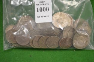 A quantity of shillings and six pences.