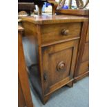 A Victorian mahogany pot cupboard.