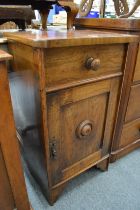 A Victorian mahogany pot cupboard.