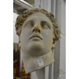 After the Antique, reconstituted stone head of a man.