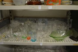 A quantity of glassware.