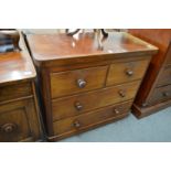 A Victorian mahogany chest of drawers.