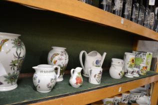 A good collection of Portmeirion Botanic Garden and other patterns to include vases, jugs,