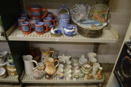 Collectors plates and other decorative items.