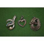 Marcasite brooches etc.