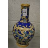 An Iznik style bottle vase.