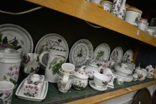 A good collection of Portmeirion Botanic Garden and other pattern plates, teapots, dinnerware etc.