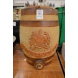 A salt glazed whisky barrel.