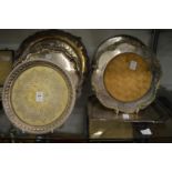 Plated salvers etc.