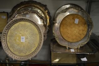 Plated salvers etc.