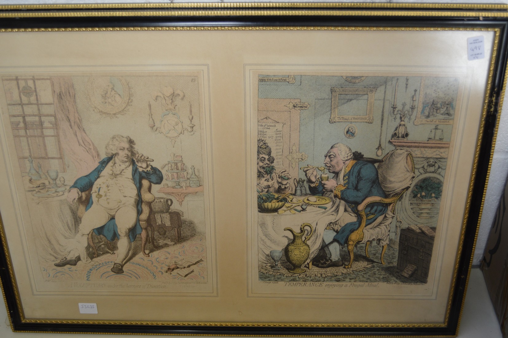 The Morning after Marriage, reproduction colour print and three others similar, uniformly framed and - Image 3 of 4