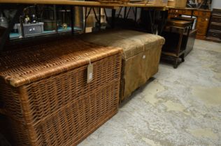 Wicker baskets, storage trunks etc.