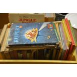 A quantity of Rupert and other childrens books.