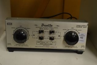 A Duette model railway power supply unit.