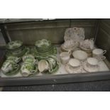 A quantity of Tuscan Indian Garden pattern tea ware and other items.