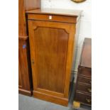 An Edwardian mahogany pedestal cupboard.