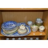 A part tea service, blue and white china and other collectable china.