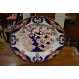 A Royal Crown Derby Imari decorated oval dish.