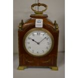 An Edwardian mahogany mantle clock.