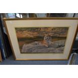 Anthony Gibbs, two limited edition colour prints depicting tigers, both signed.