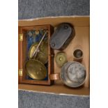Weighing scales, cup weights and other collectables.