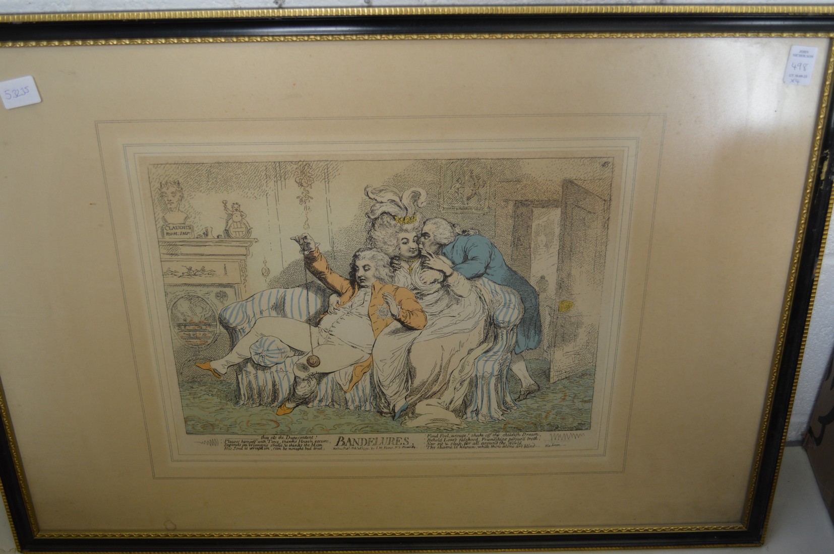 The Morning after Marriage, reproduction colour print and three others similar, uniformly framed and - Image 4 of 4