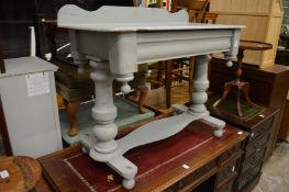 A Victorian painted side table.