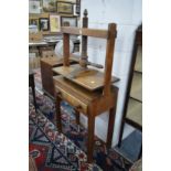 A 19th century mahogany book or clothes press.