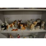 A group of Russian porcelain animals and similar items.