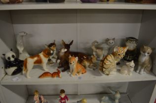 A group of Russian porcelain animals and similar items.