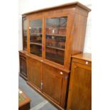 A 19th century mahogany cupboard bookcase.