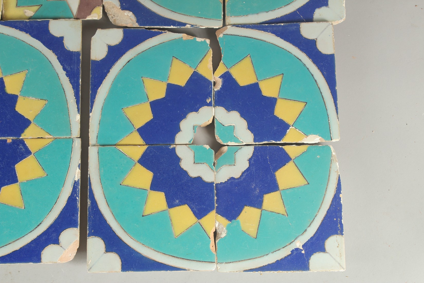 A LARGE GROUP OF 19TH CENTURY MIDDLE EASTERN TILES, (qty). - Image 5 of 10