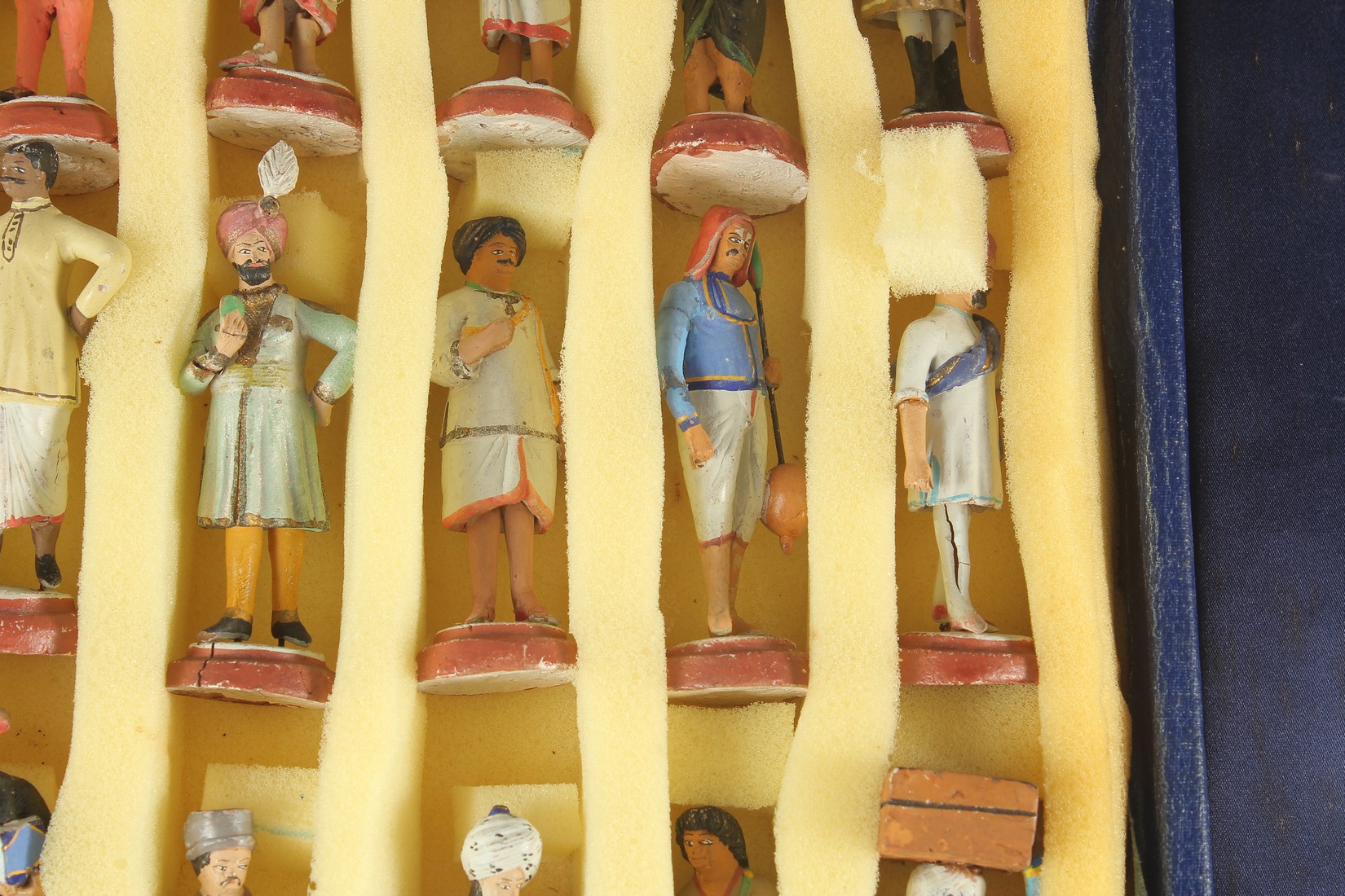 A LARGE COLLECTION OF EARLY 20TH CENTURY INDIAN CERAMIC FIGURES, each approx. 8cm, (some with - Image 5 of 10