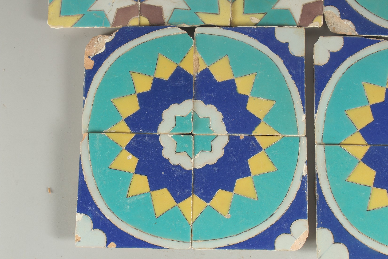 A LARGE GROUP OF 19TH CENTURY MIDDLE EASTERN TILES, (qty). - Image 4 of 10