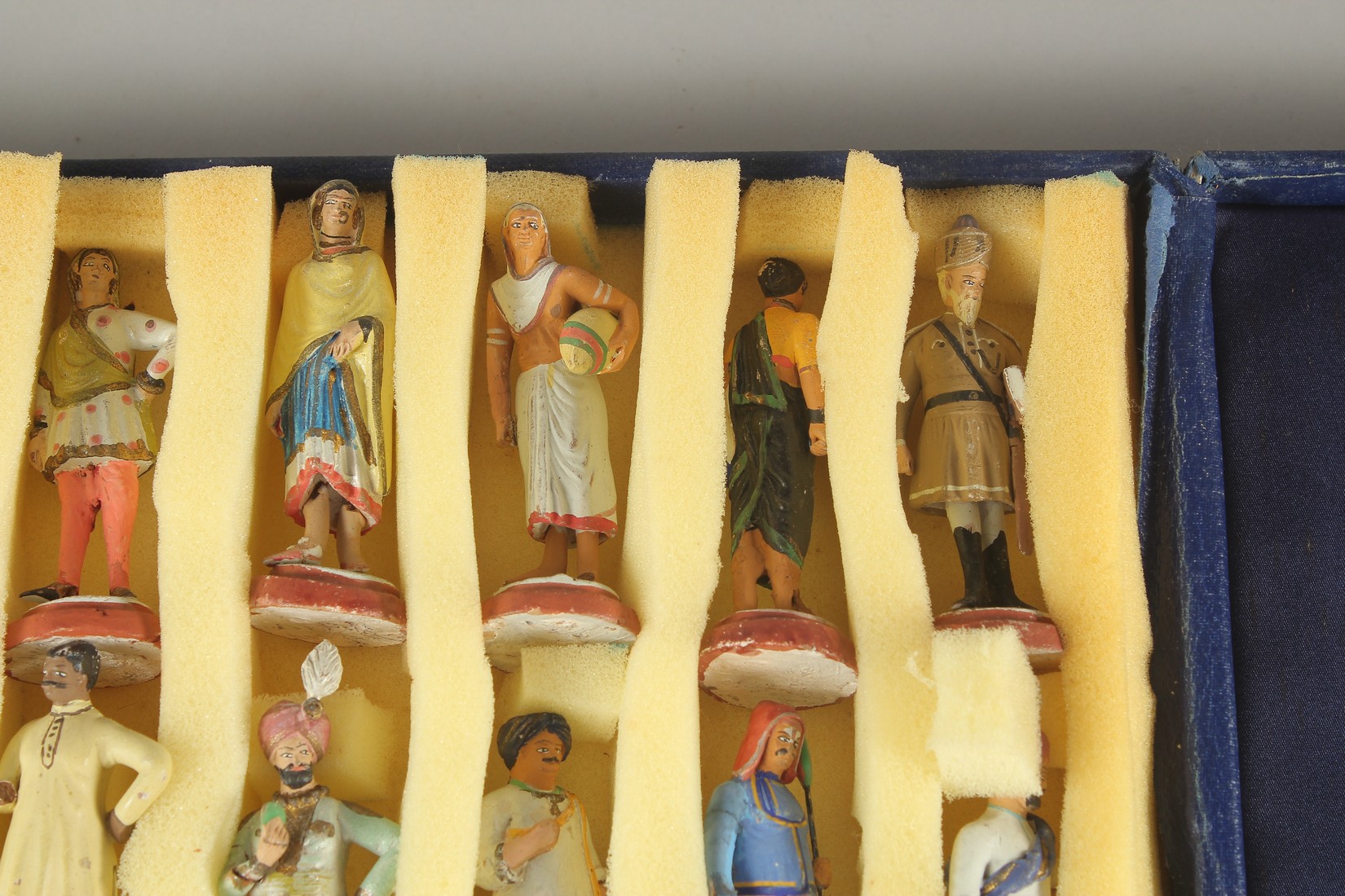 A LARGE COLLECTION OF EARLY 20TH CENTURY INDIAN CERAMIC FIGURES, each approx. 8cm, (some with - Image 4 of 10