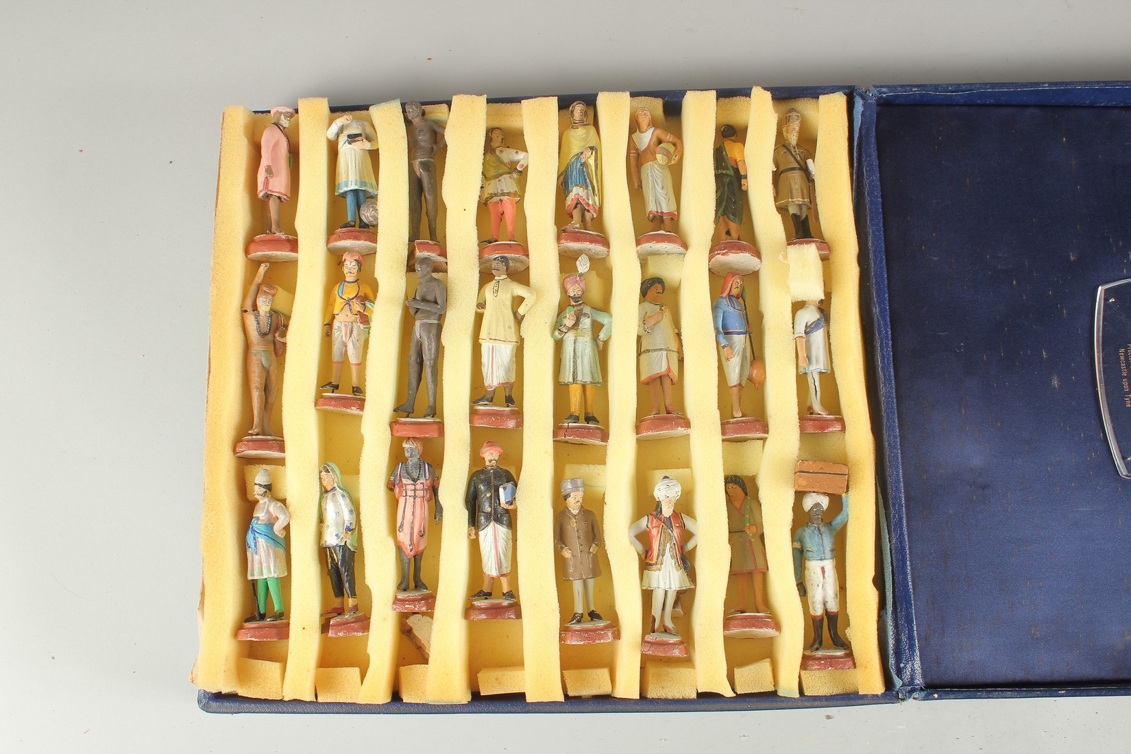 A LARGE COLLECTION OF EARLY 20TH CENTURY INDIAN CERAMIC FIGURES, each approx. 8cm, (some with - Image 2 of 10
