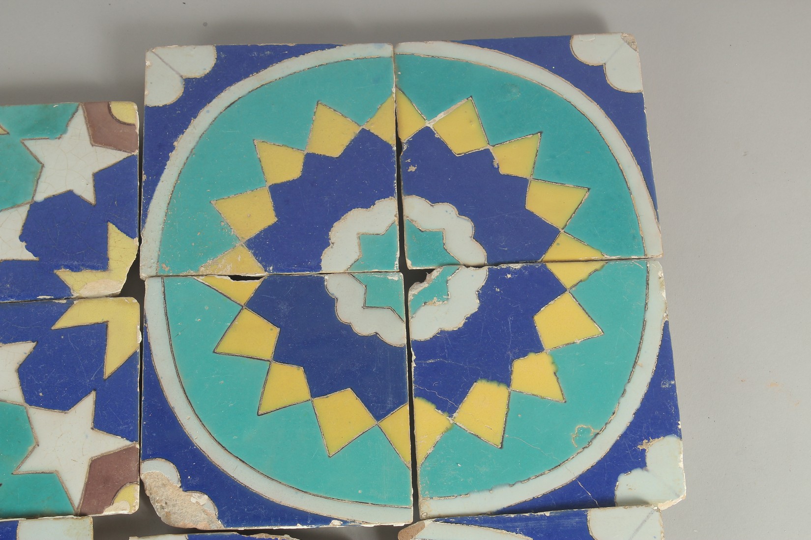A LARGE GROUP OF 19TH CENTURY MIDDLE EASTERN TILES, (qty). - Image 3 of 10