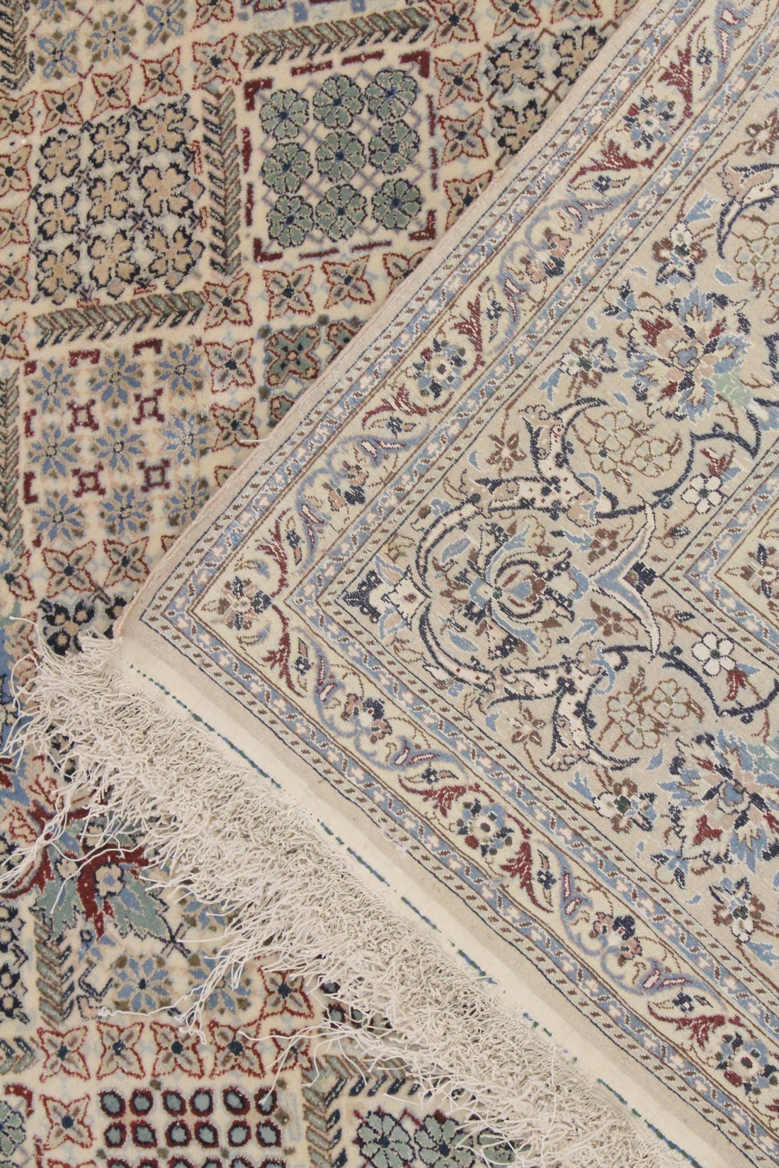A GOOD PERSIAN NAIRN CARPET beige ground with stylised animals and floral design. 8ft 10ins x 6ft - Image 7 of 7